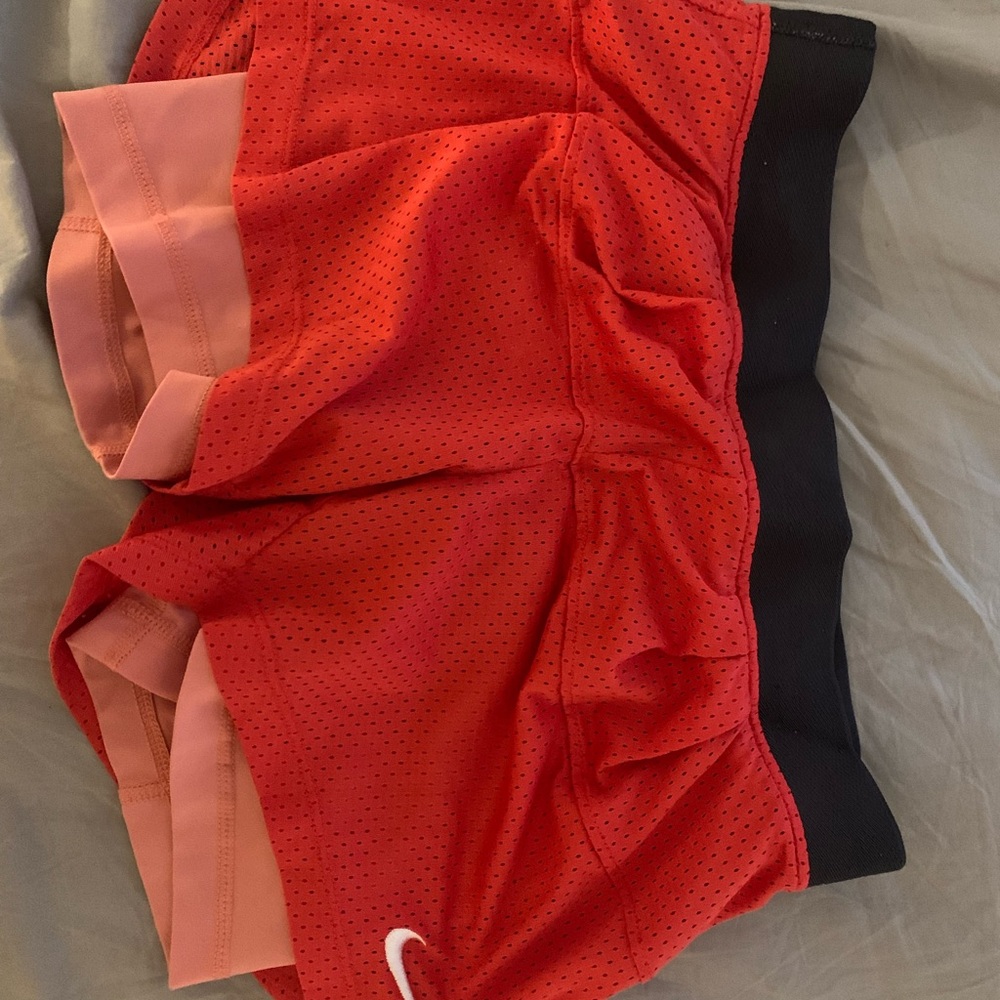 Nike Pink and Black Dri-FIT Shorts